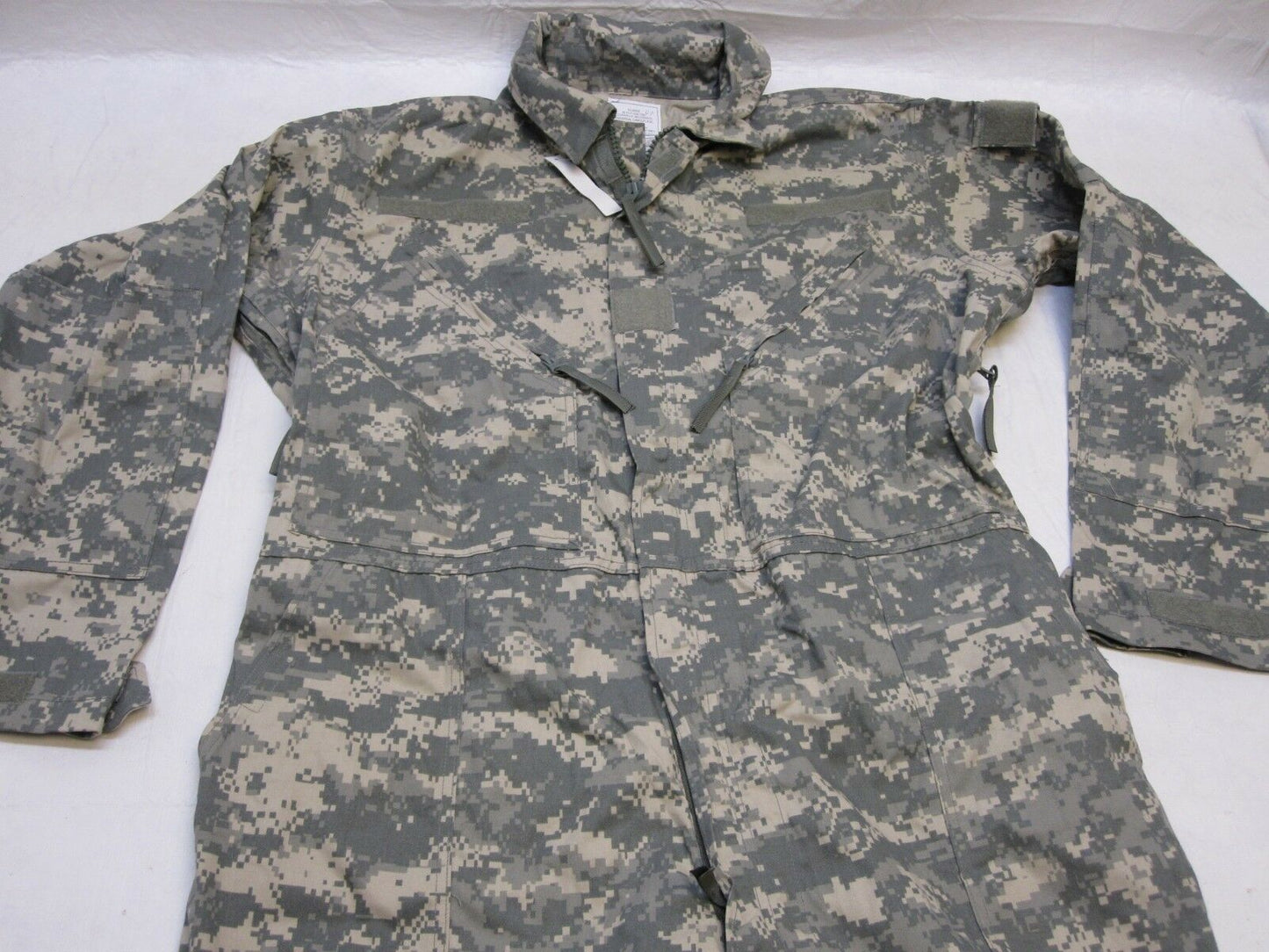 X-Large Centex Military Gear mechanic coveralls in UCP Type III ACU digital camo pattern, showcasing full-body design.