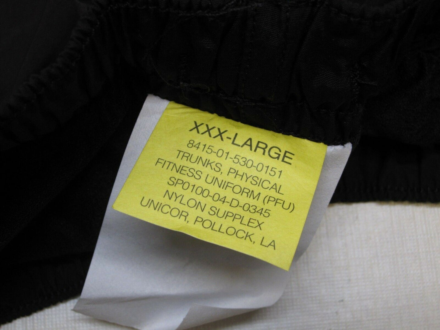 NEW US ARMY PT SHORTS 3XL SWIM TRUNKS BLACK/SILVER GYM SHORT XXX-LARGE 3XL