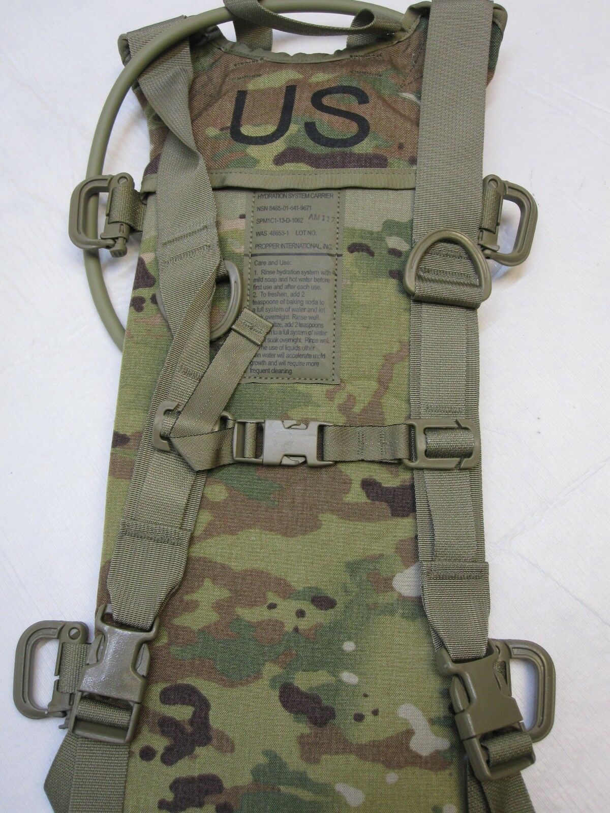 NEW USGI ARMY OCP HYDRATION SYSTEM CAMELBAK WATER PACK SCORPION CAMO w. BLADDER