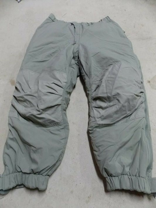 Centex Military Gear Primaloft Level 7 extreme cold weather trousers in medium/regular size, designed for cold outdoor conditions.