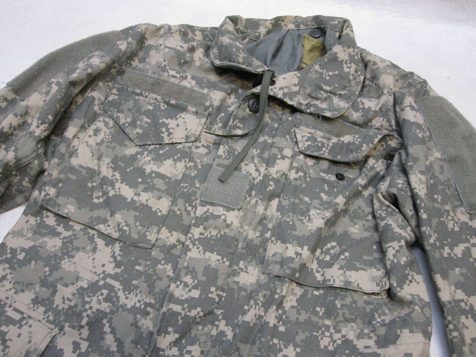 USGI Army ACU digital M-65 field jacket in medium/long, cold weather coat with UCP camouflage by Centex Military Gear
