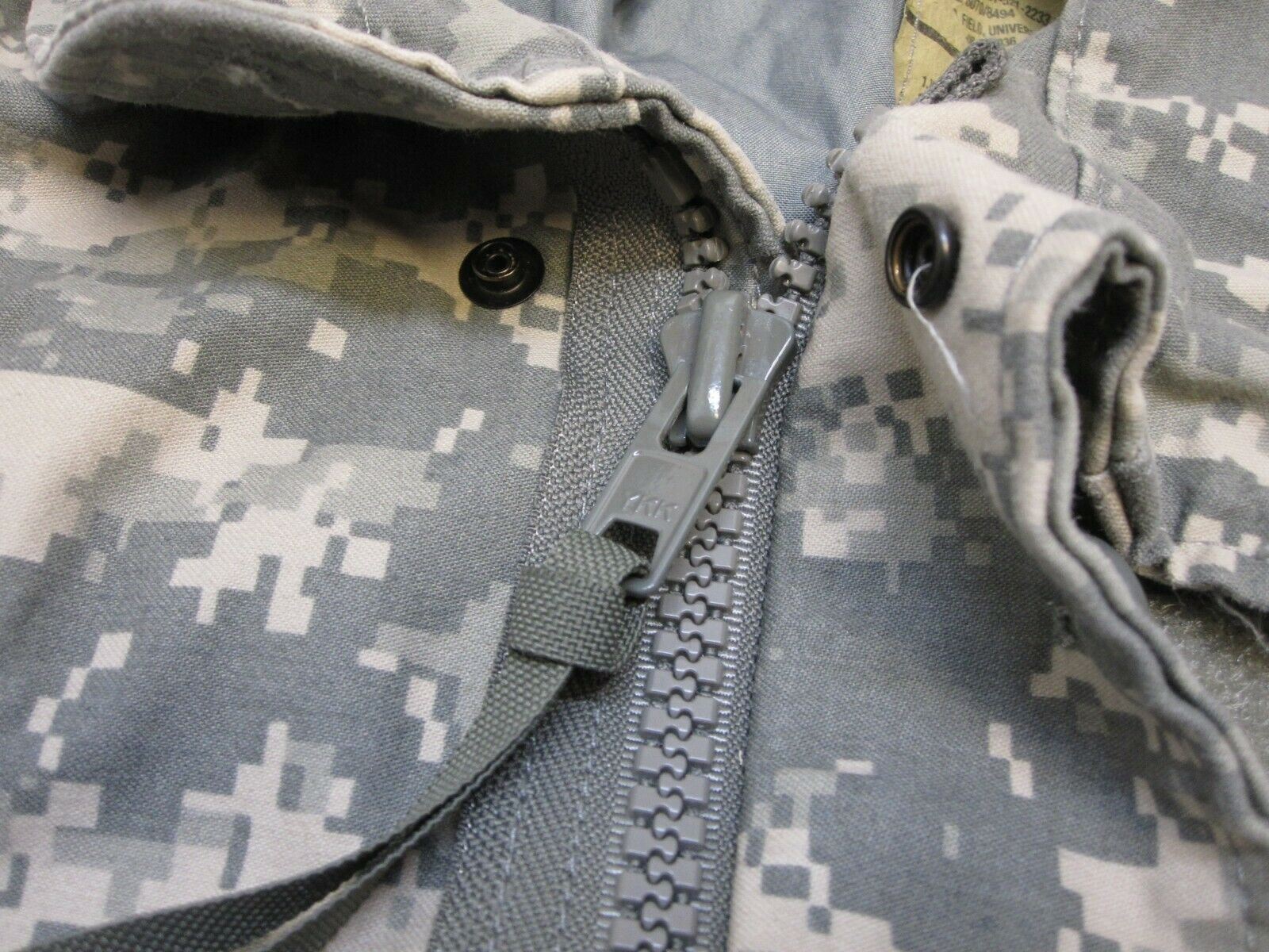 USGI Army ACU Digital M-65 Field Jacket in Medium/Long, cold weather UCP camouflage, by Centex Military Gear.