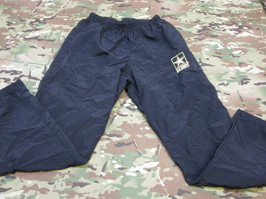 US ARMY LOGO BLACK YELLOW/GOLD PT PANTS COLD WEATHER BOTTOMS PTs TROUSER (Used) - Centex Military Gear