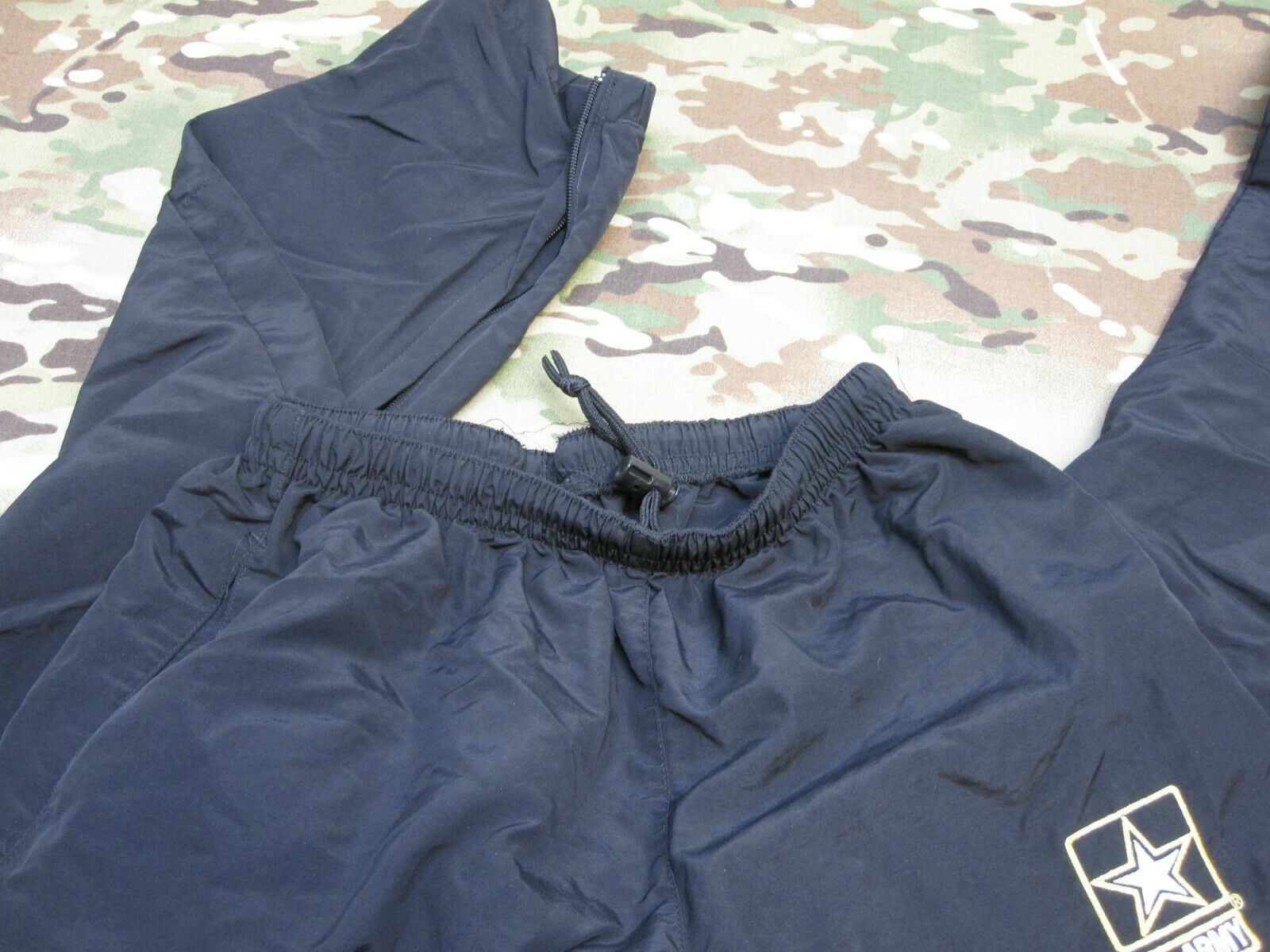 US ARMY LOGO BLACK YELLOW/GOLD PT PANTS COLD WEATHER BOTTOMS PTs TROUSER (Used) - Centex Military Gear