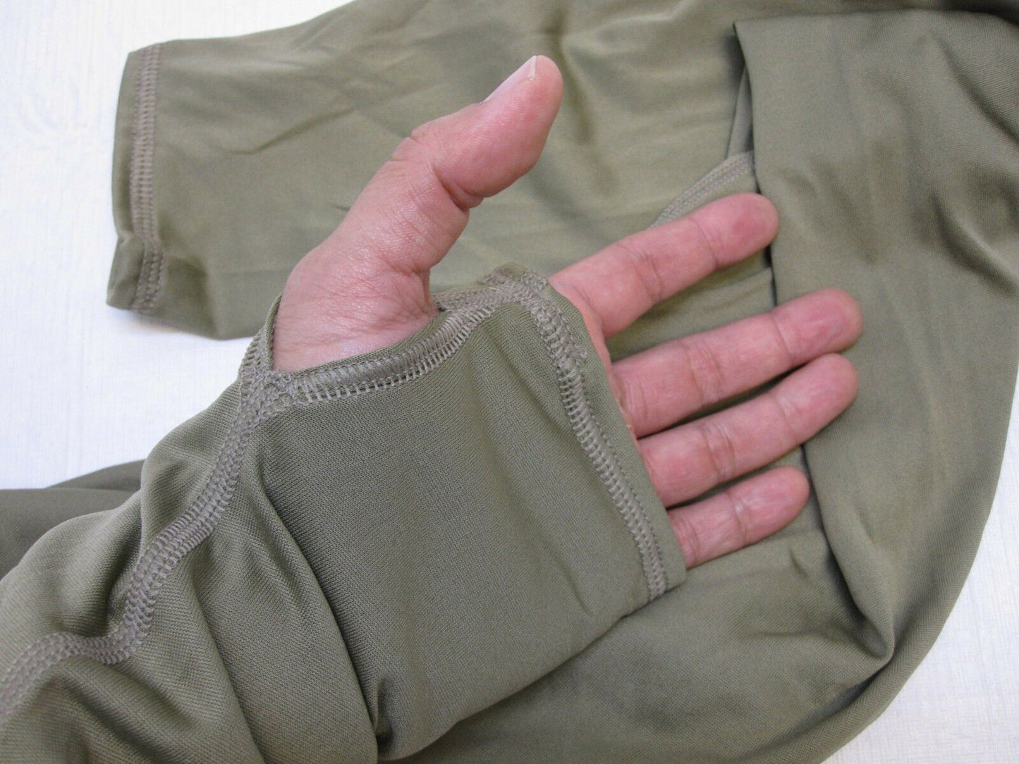 Army OCP silk weight base layer shirt by Centex Military Gear, small/long undershirt for cold weather layering.