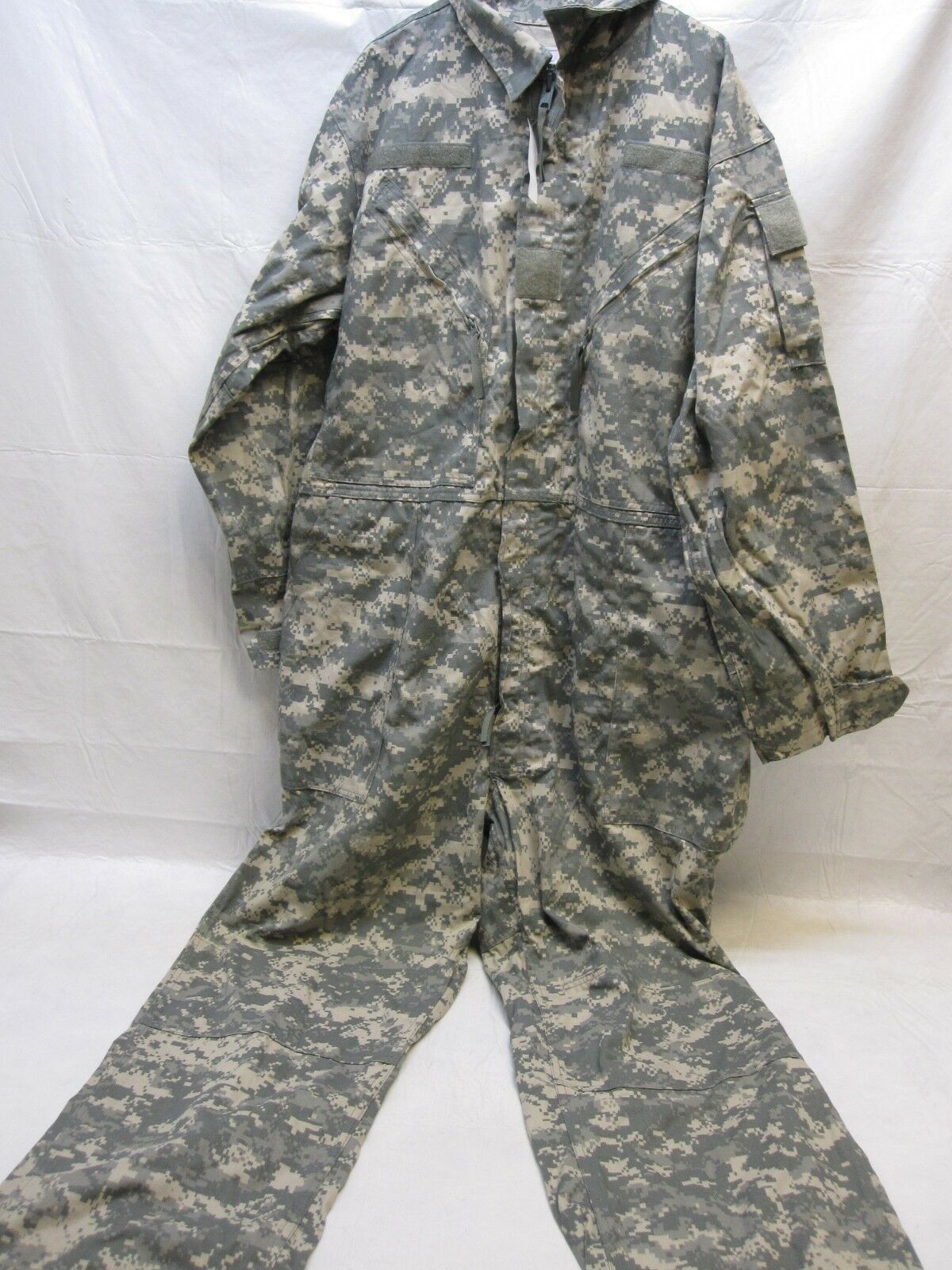 Centex Military Gear UCP Type III large mechanic coveralls in ACU digital camo pattern, showcasing durable fabric and design.