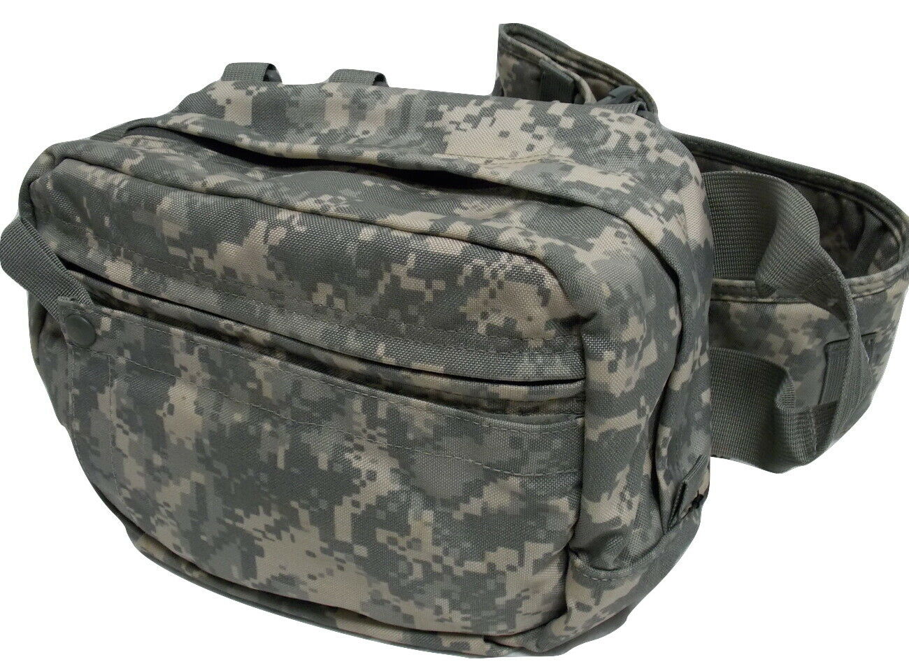 Empty Army ACU digital combat life saver bag from Centex Military Gear, T3 Recon Mountain medical kit storage.