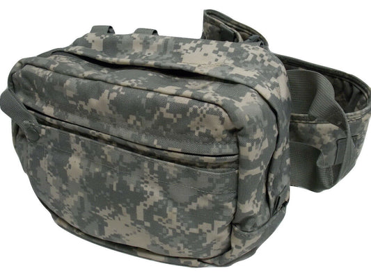 Empty Army ACU digital combat life saver bag from Centex Military Gear, T3 Recon Mountain medical kit storage.