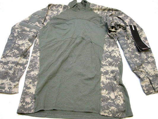 Centex Military Gear Massif Army ACU digital combat shirt in flame-resistant UCP camouflage for hot weather, size small.