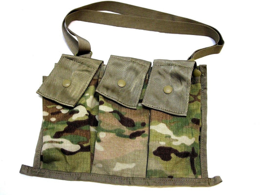 🔥US ARMY OCP MULTICAM 6 MAGAZINE POUCH 30 ROUND BANDOLEER MAG HOLDER 5.56/.223
