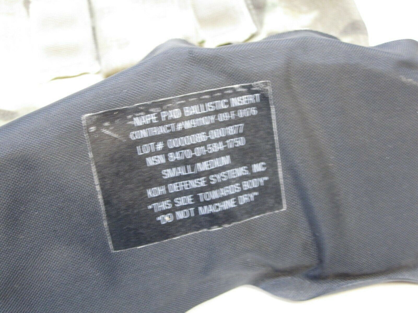 MULTICAM KDH COMBAT HELMET NAPE PAD SMALL/MEDIUM MADE W/ KEVLAR 8470-01-584-1750 - Centex Military Gear