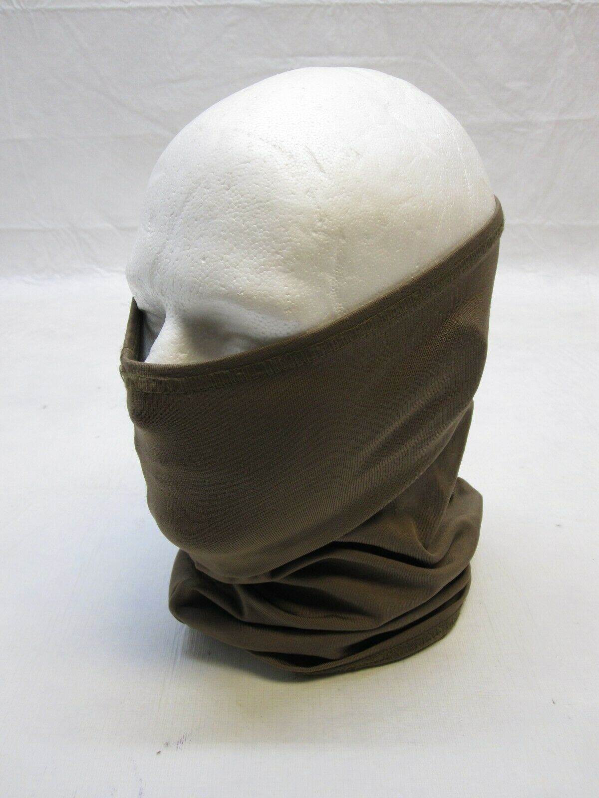 Brown USGI military neck gaiter face warmer made of polyester, designed for warmth and protection by Centex Military Gear.