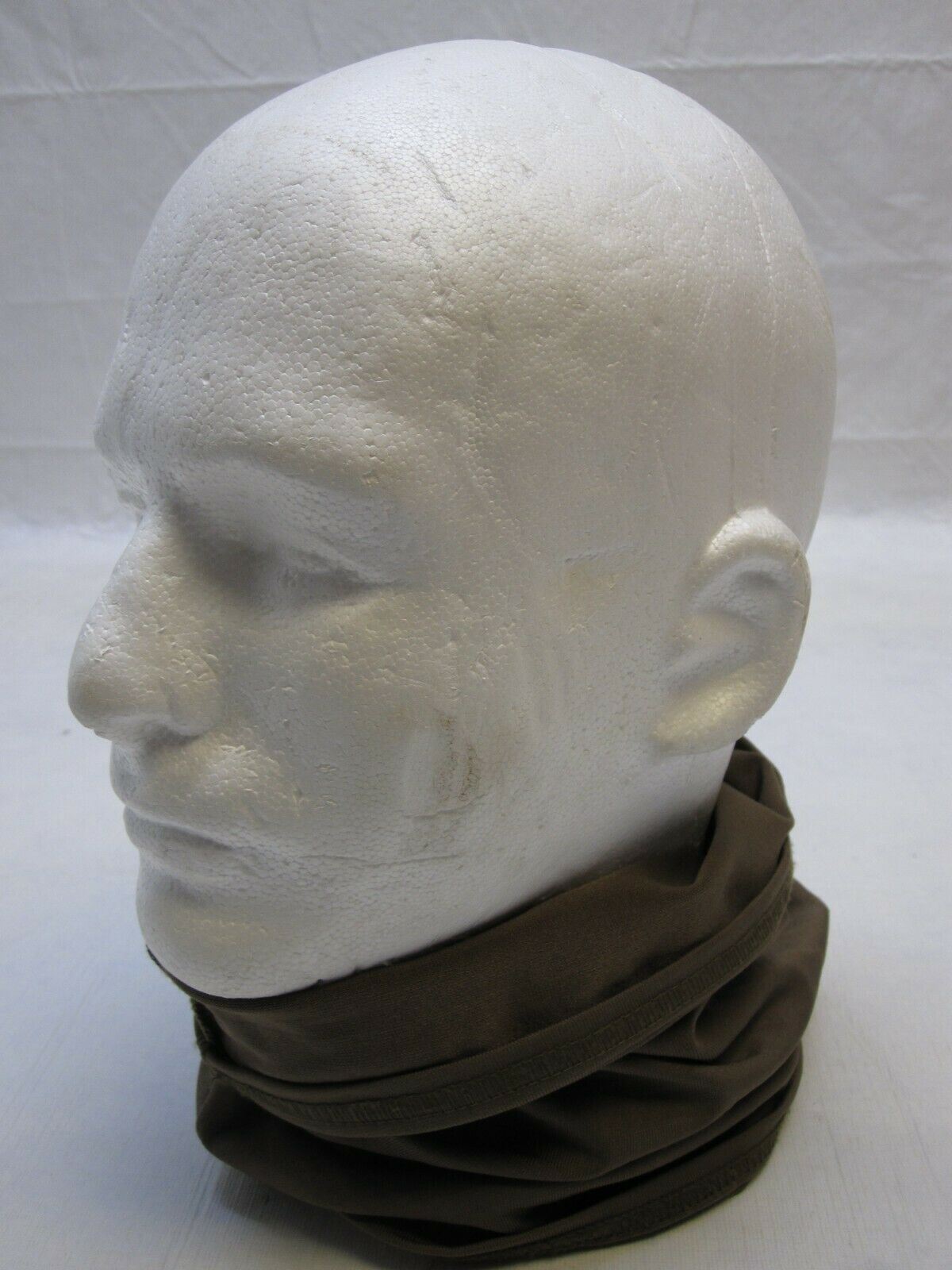 Brown USGI military neck gaiter face warmer by Centex Military Gear, made of poly material, suitable for outdoor cold weather.