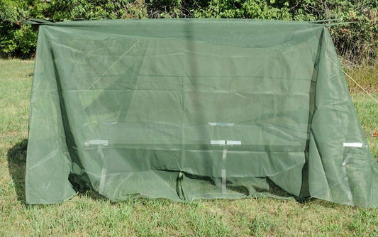 1 USGI ARMY MILITARY COT MOSQUITO NET GREEN MESH NETTING INSECT BAR FIELD SCREEN