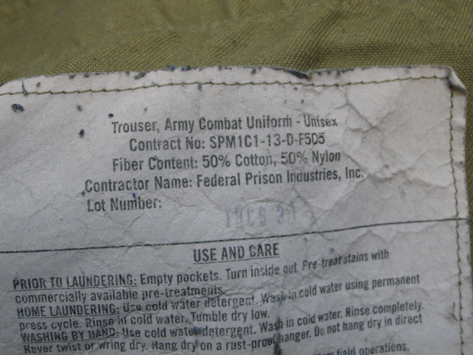 USGI ARMY ISSUE SCORPION ACU OCP COMBAT UNIFORM PANTS 50/50 COTTON/NYLON BOTTOMS - Centex Military Gear