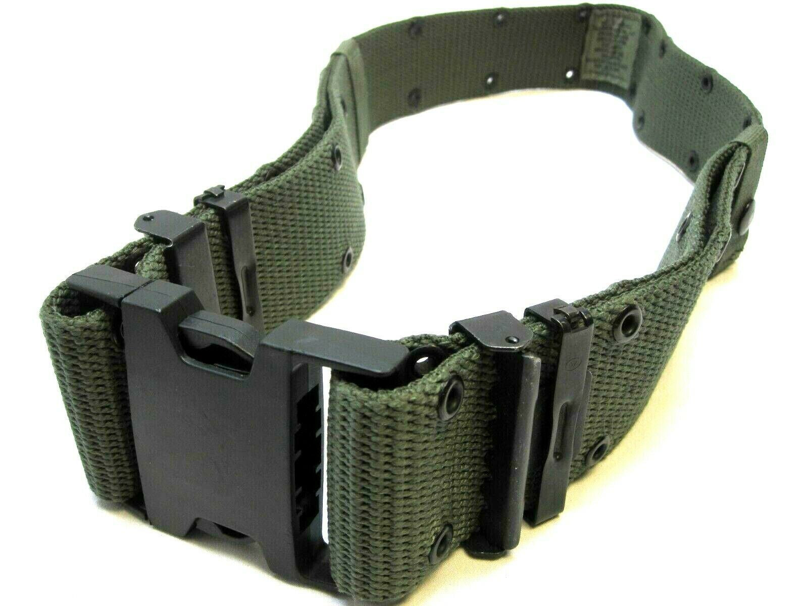 USGI WEB PISTOL BELT MEDIUM LBE LCE ALICE OD GREEN LC-2 NYLON 8465-01-322-1965 - Centex Military Gear