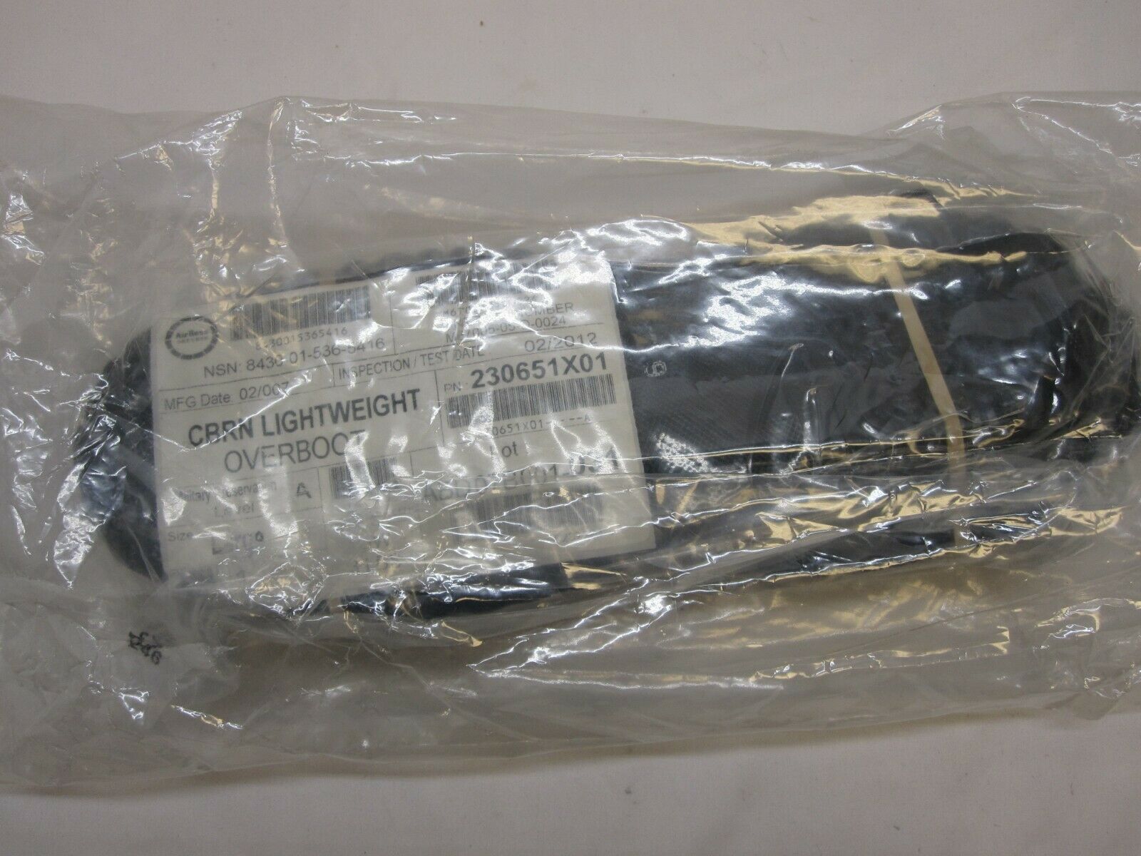 AIRBOSS DEFENSE LIGHTWEIGHT OVERBOOT CBRN MILITARY PRESERVATION LEVEL A LARGE - Centex Military Gear