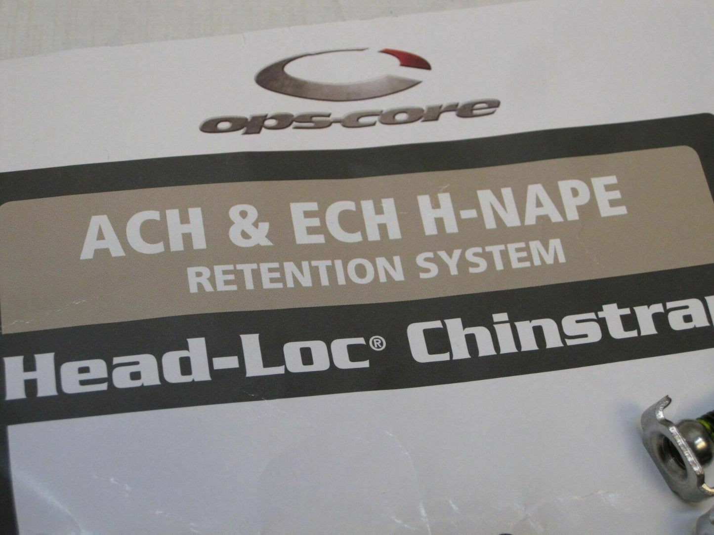 X-SMALL OPS-CORE CHINSTRAP ADVANCED COMBAT HELMET XS COYOTE CHIN STRAP w. BOLTS