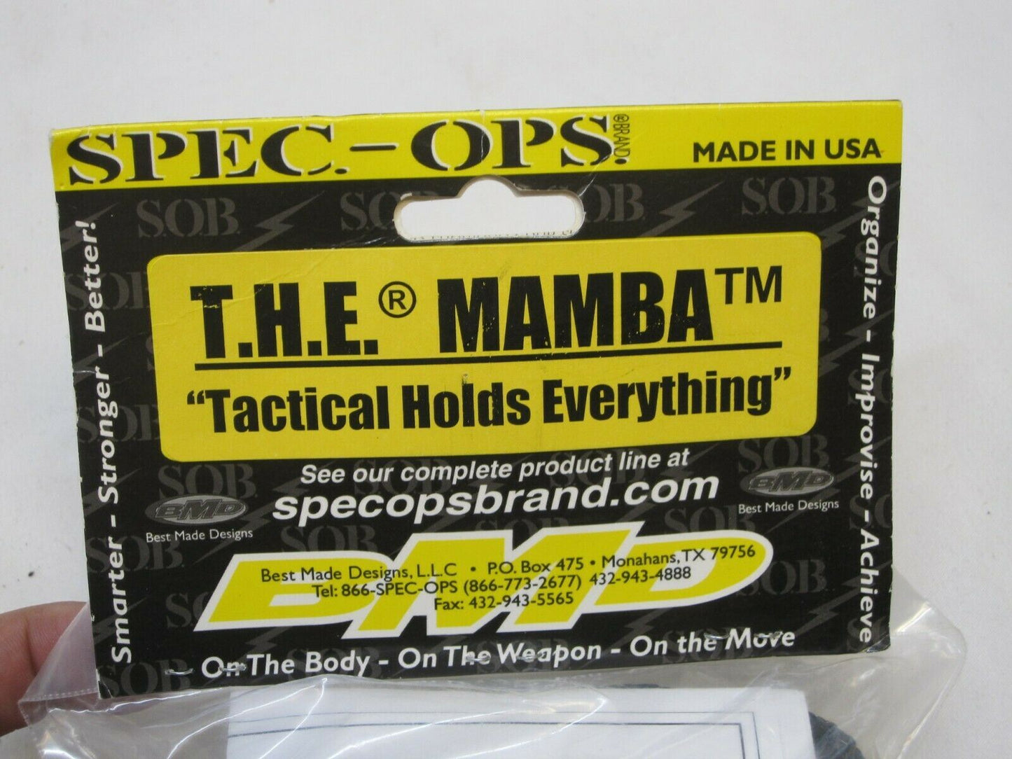 Black Spec-Ops Universal Mamba 3-Point Combat Flighting Sling by Centex Military Gear, showing adjustable straps and durable design.