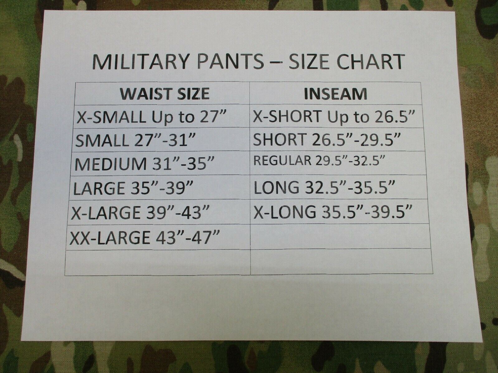 ARMY OCP USAF IMPROVED HOT WEATHER PANTS COMBAT UNIFORM JUNGLE TROUSER SCORPION - Centex Military Gear