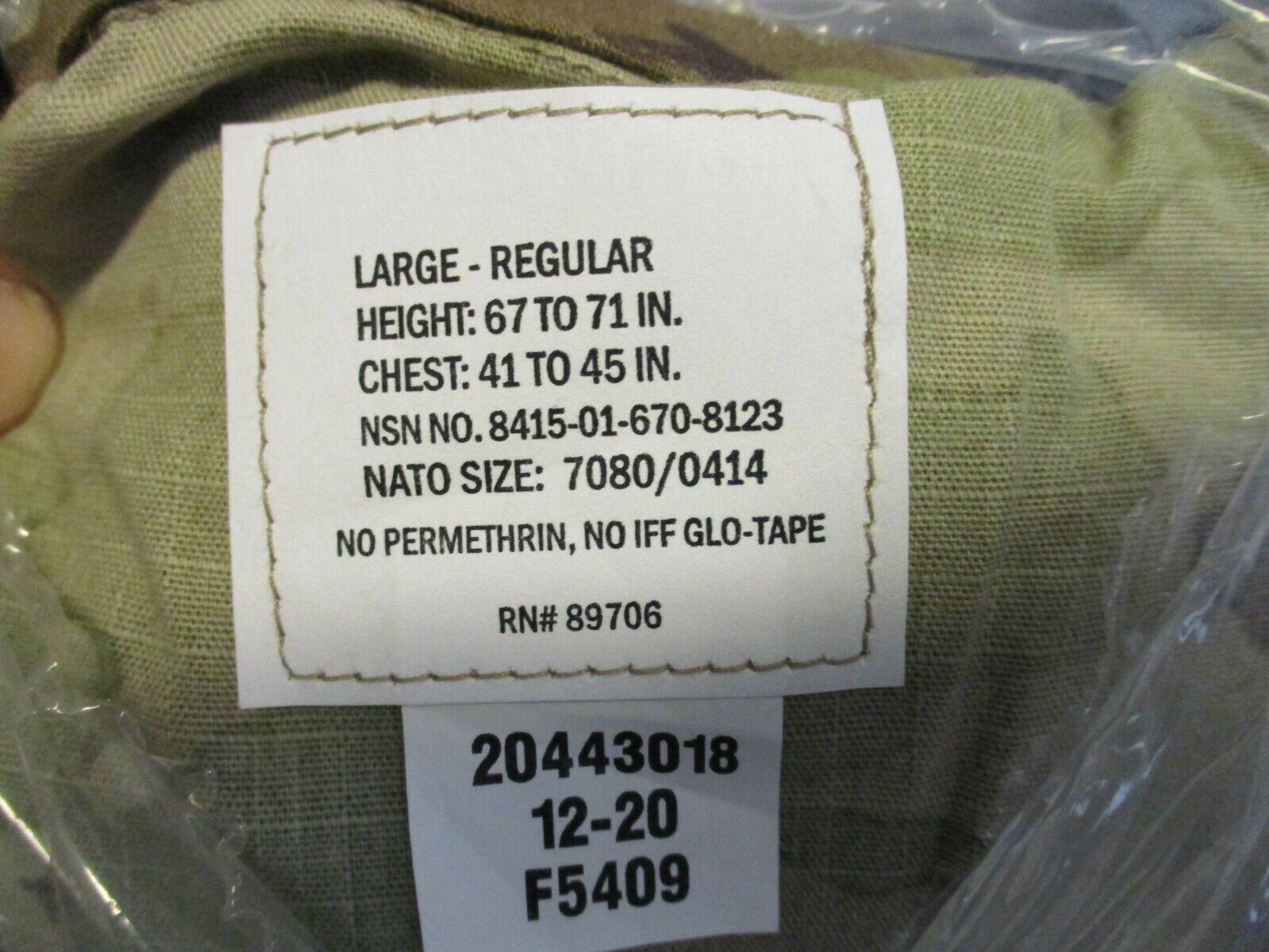 ARMY OCP USAF COMBAT UNIFORM IMPROVED HOT WEATHER COAT JUNGLE SHIRT TOP SCORPION - Centex Military Gear