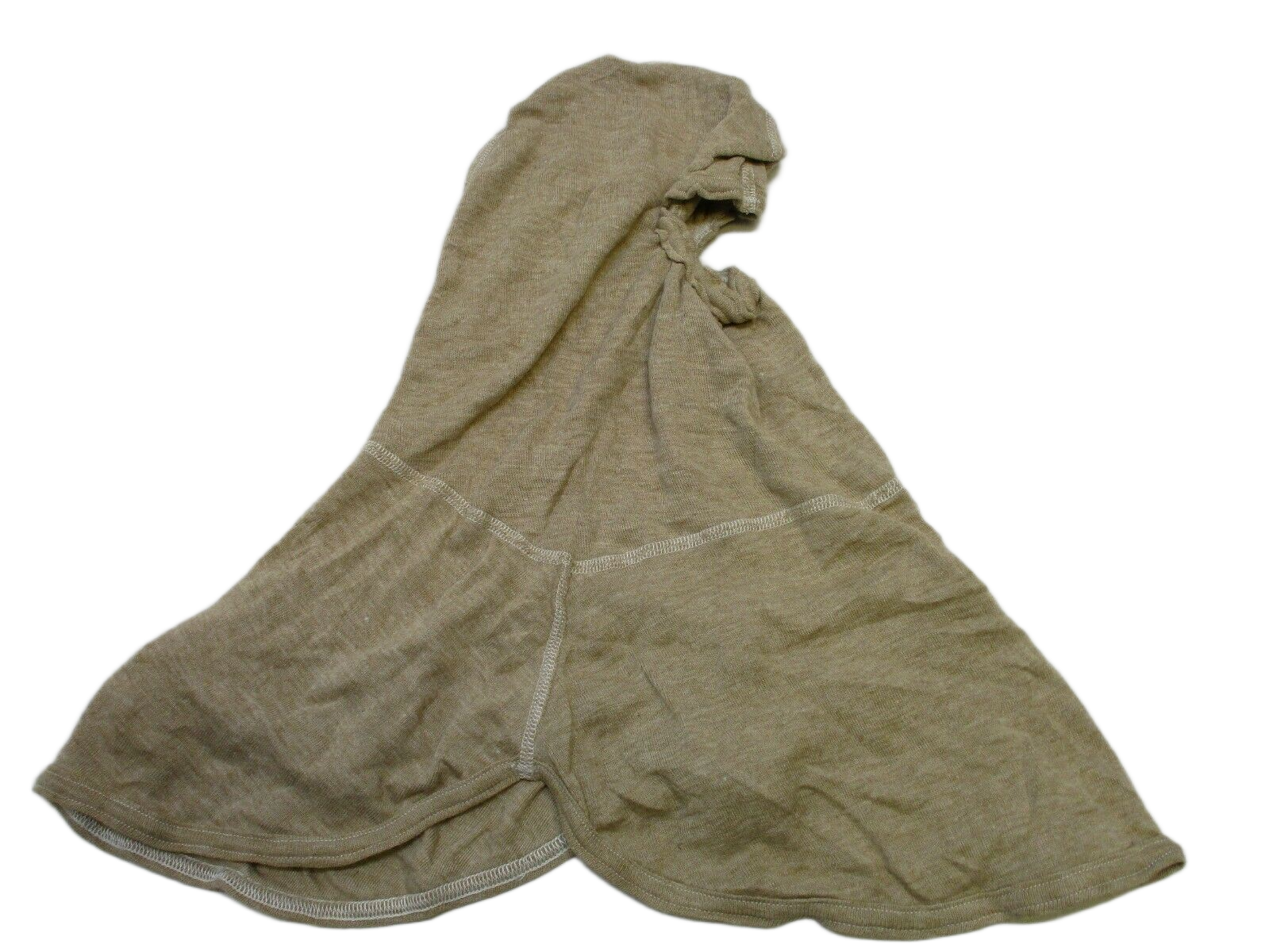 Centex Military Gear tan flame-resistant balaclava with antiflash hood and military design, made of PBI CVC fabric.