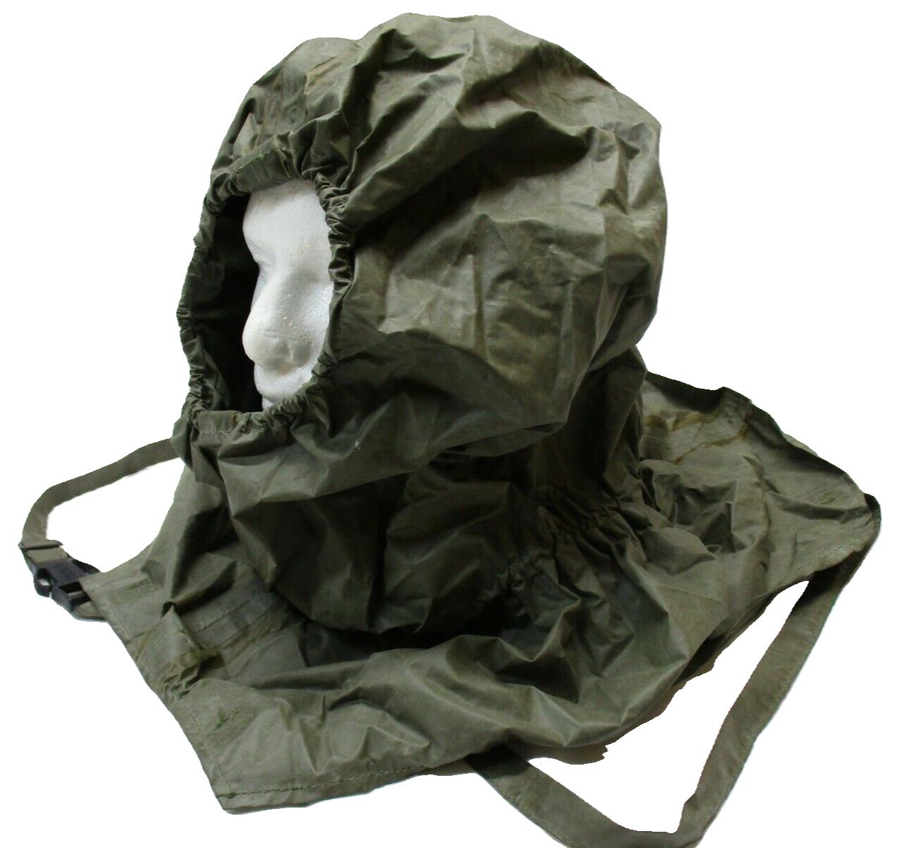 Centex Military Gear universal fit gas mask with chemical hood assembly, quick doff design for military surplus use.
