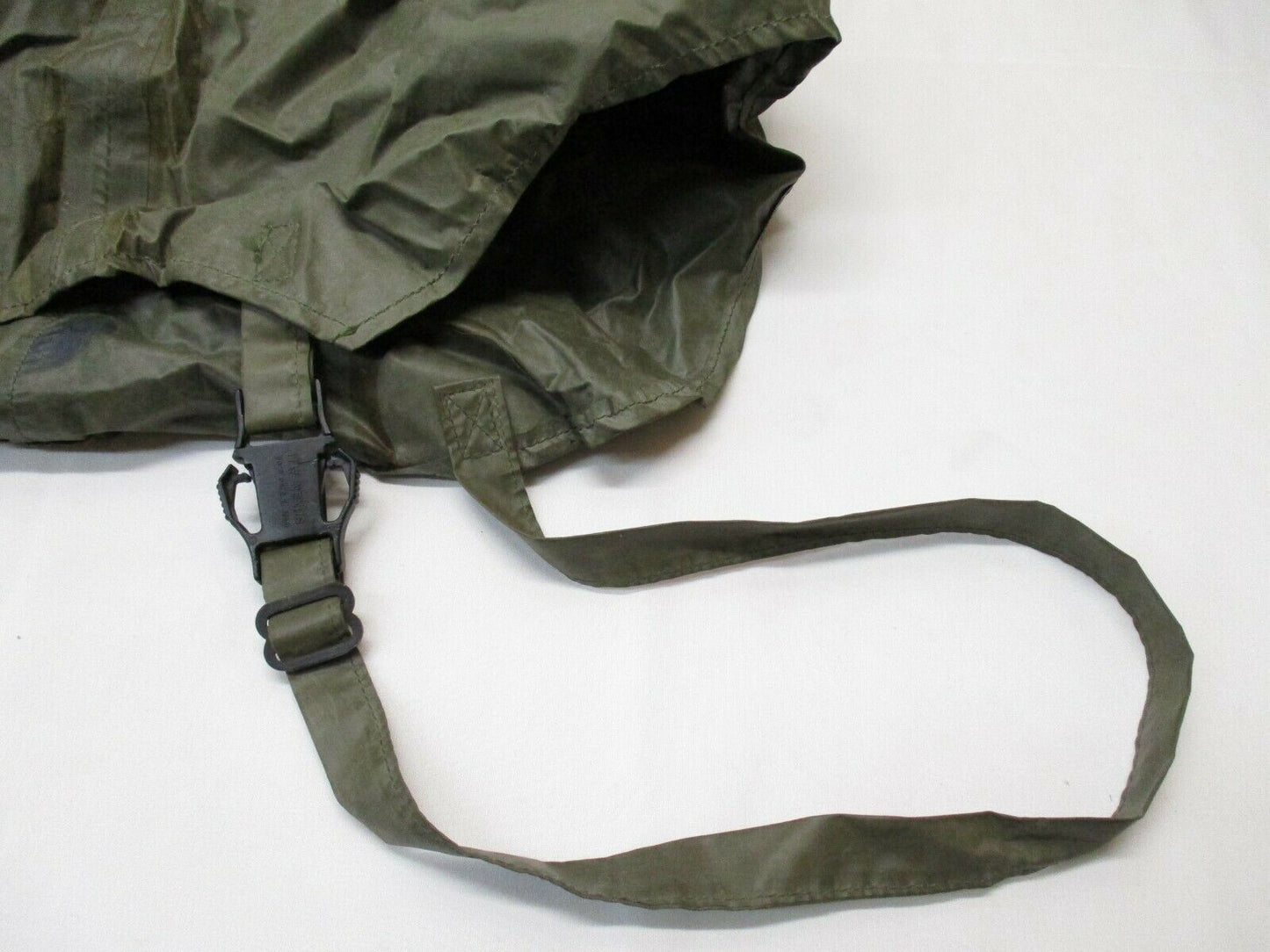 Military surplus universal fit gas mask with chemical hood assembly by Centex Military Gear, featuring quick doff design.