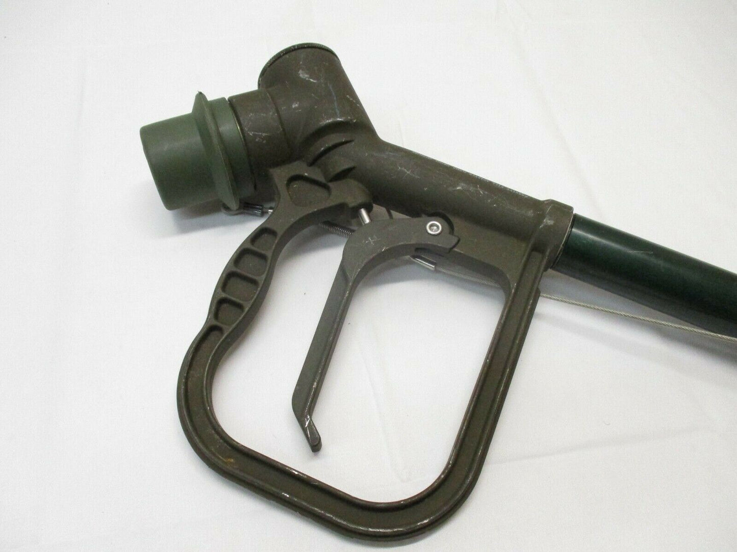(USED) WIGGENS GRAVITY FILL ADAPTER REFUELING NOZZLE FUEL PUMP HANDLE MILITARY
