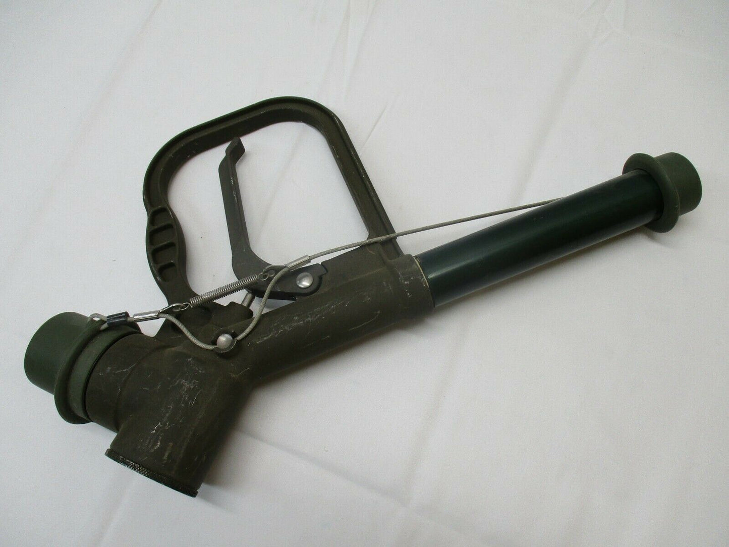 (USED) WIGGENS GRAVITY FILL ADAPTER REFUELING NOZZLE FUEL PUMP HANDLE MILITARY
