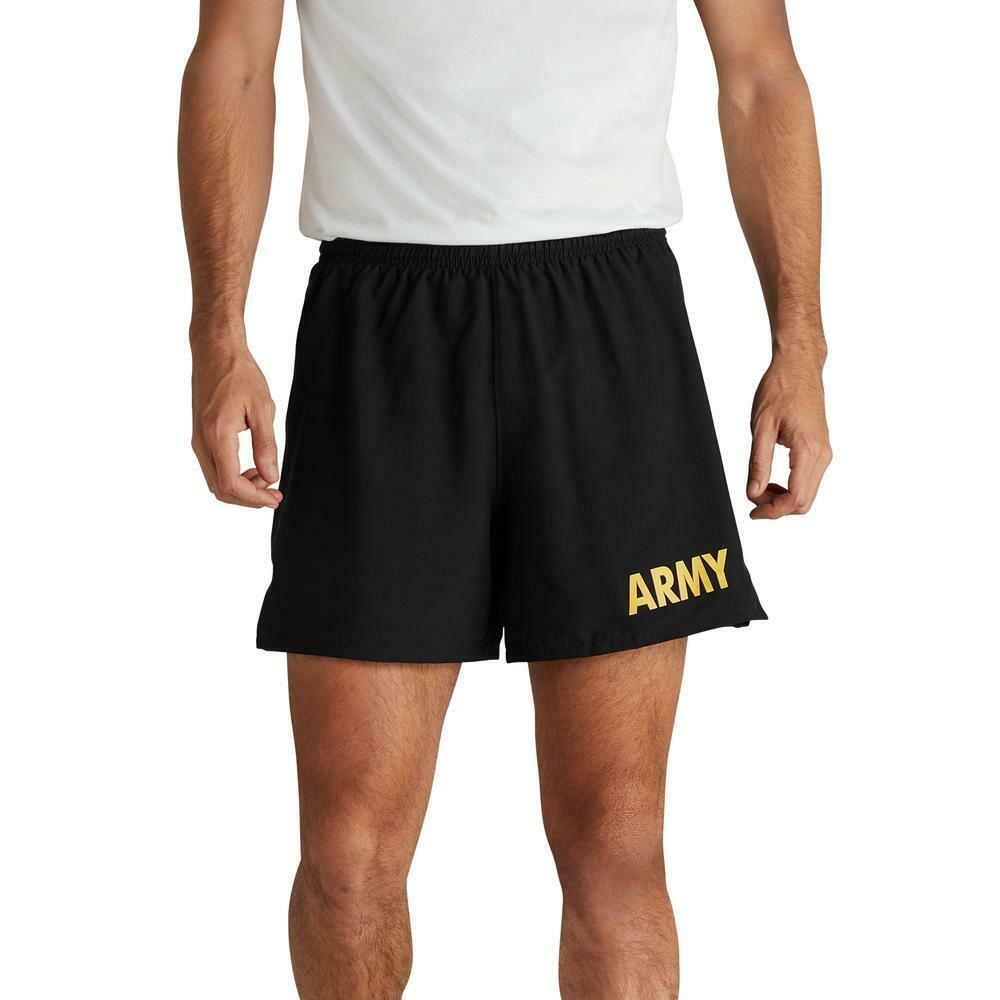 BLACK US ARMY PT SHORTS APFU TRUNKS PHYSICAL FITNESS TRAINING UNIFORM USGI SHORT - Centex Military Gear