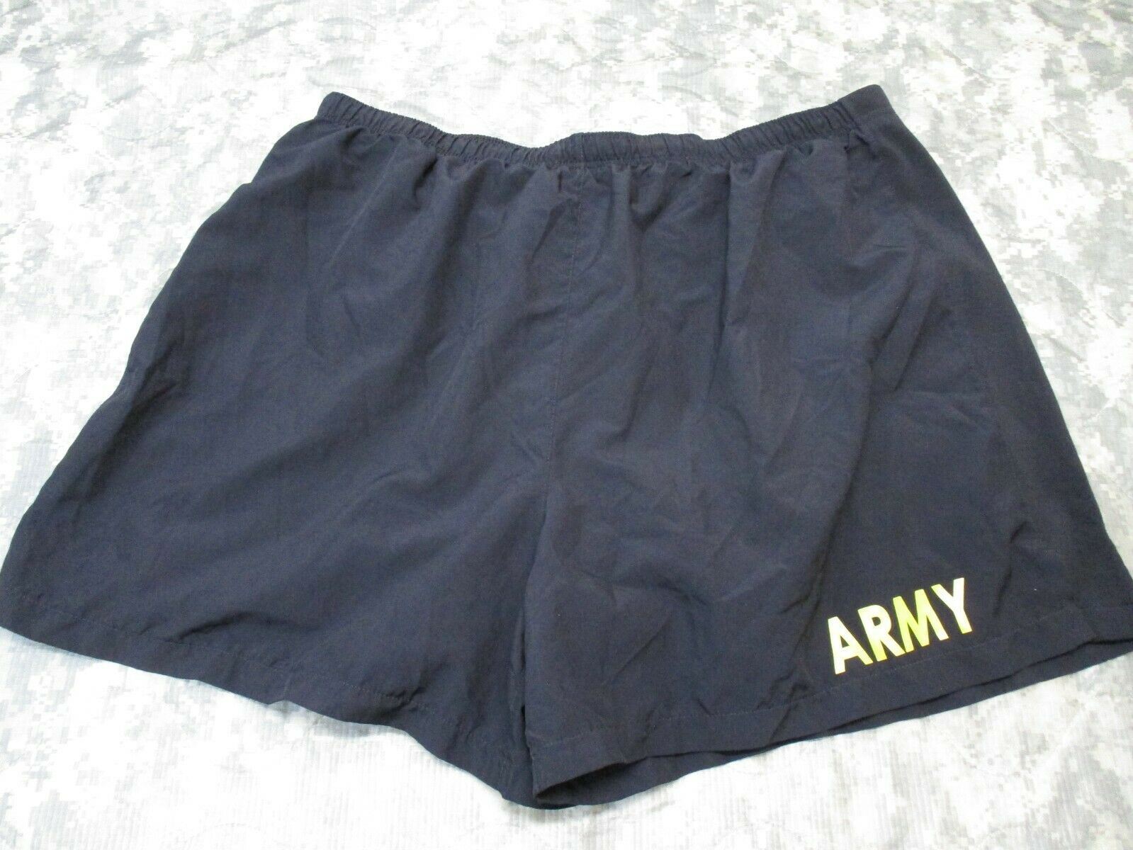 BLACK US ARMY PT SHORTS APFU TRUNKS PHYSICAL FITNESS TRAINING UNIFORM USGI SHORT - Centex Military Gear