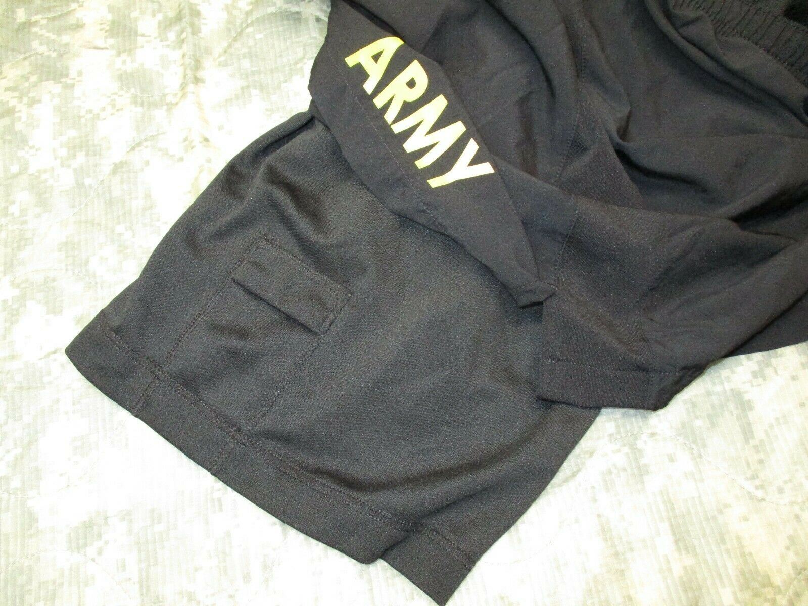 BLACK US ARMY PT SHORTS APFU TRUNKS PHYSICAL FITNESS TRAINING UNIFORM USGI SHORT - Centex Military Gear