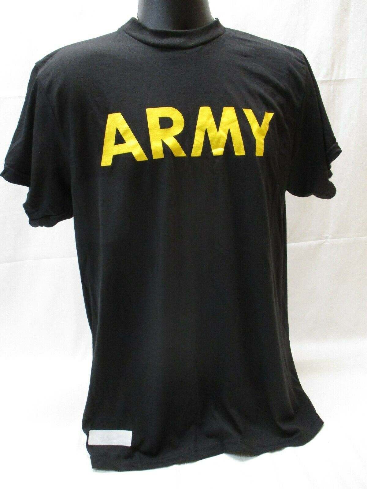 US ARMY BLACK SHORT SLEEVE PT SHIRT APFU TSHIRT ATHLETE PHYSICAL FITNESS UNIFORM - Centex Military Gear