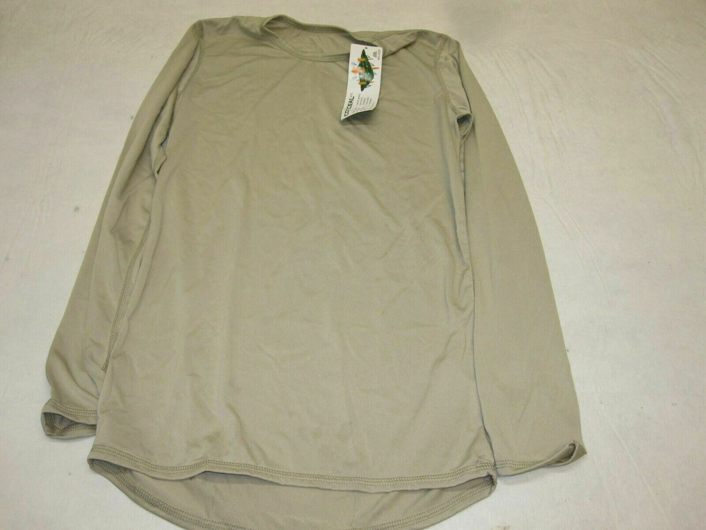 NEW MILITARY SILK WEIGHT BASE LAYER SHIRT LEVEL 1 TOP SAND/TAN MOISTURE WICKING - Centex Military Gear