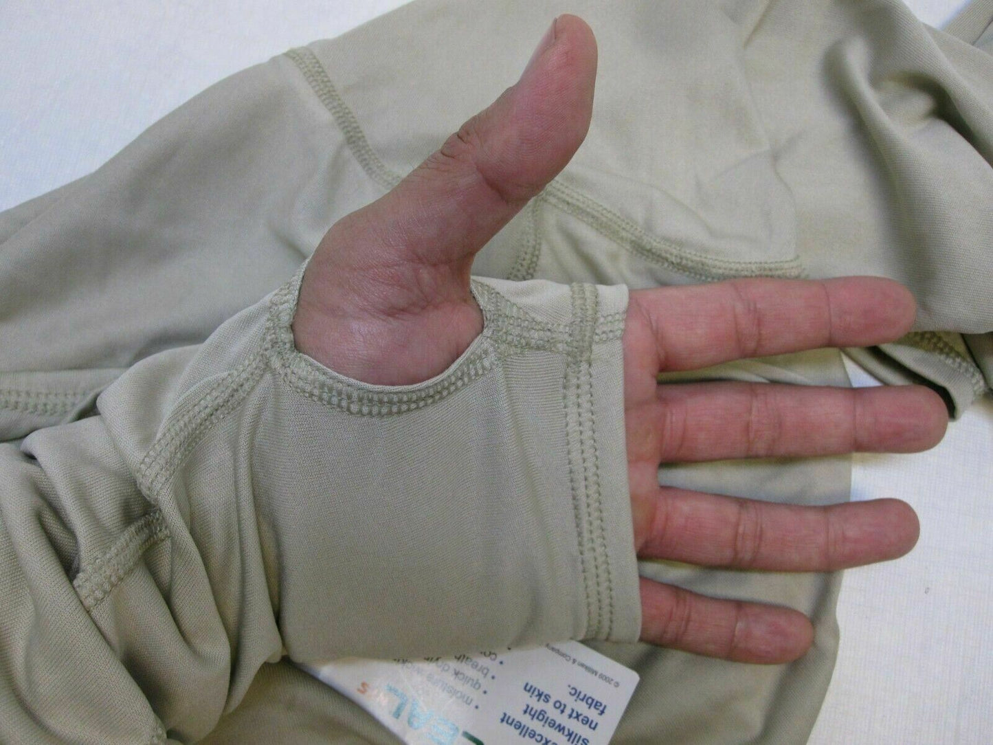 NEW MILITARY SILK WEIGHT BASE LAYER SHIRT LEVEL 1 TOP SAND/TAN MOISTURE WICKING - Centex Military Gear
