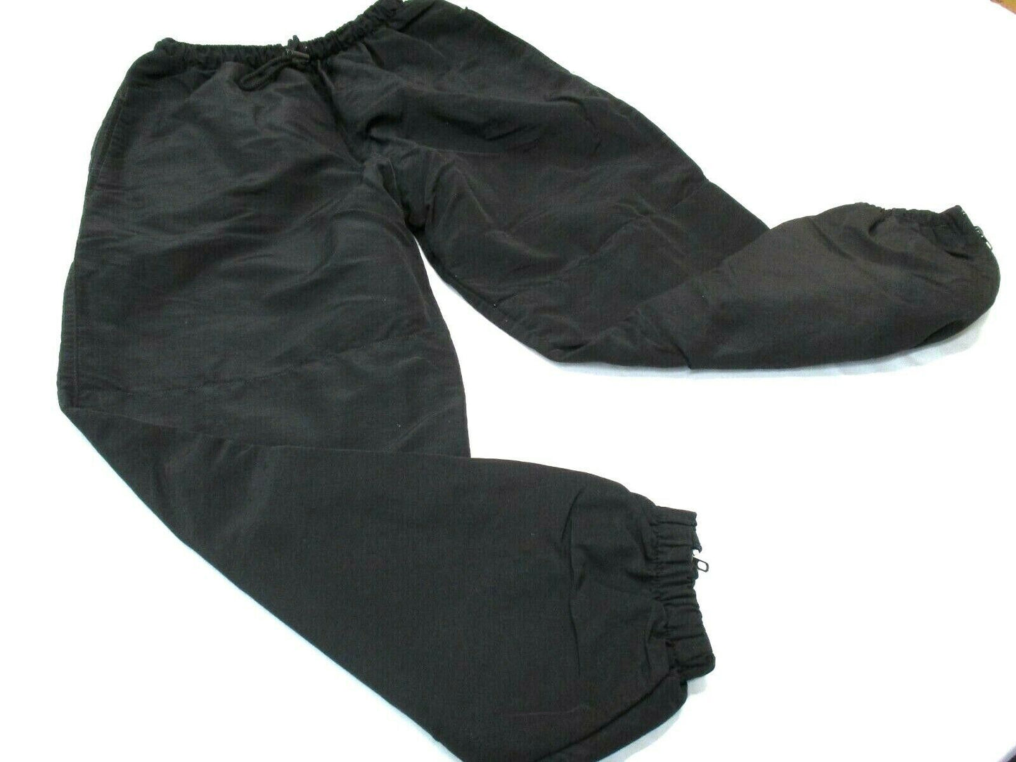 US ARMY WORKOUT ATHLETIC PANTS WINTER PT TROUSER IPFU WINDBREAKER ALL BLACK