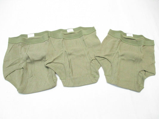 USGI ARMY OCP BROWN DRAWER 3 PACK TAN 499 BRIEFS SIZE: 34 BUTT HUGGERS UNDERWEAR