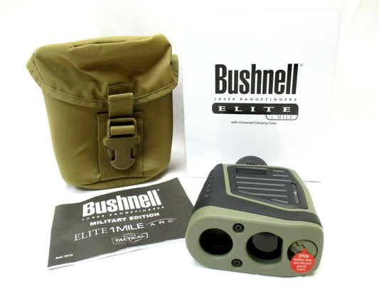 NWOT MIL BUSHNELL LASER RANGEFINDER ELITE 1 MILE ARC w. COYOTE BROWN MOLLE POUCH