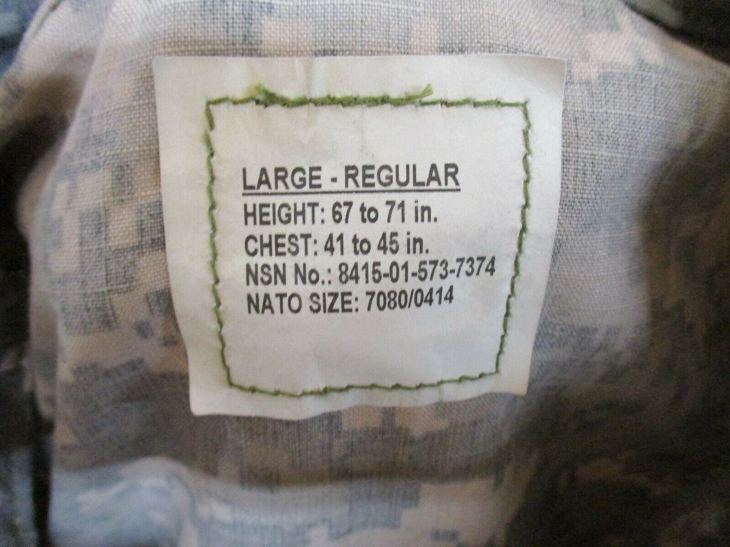 NEW US ARMY ISSUE COMBAT UNIFORM TOP FRACU FLAME RESISTANT SHIRT DIGITAL CAMO - Centex Military Gear