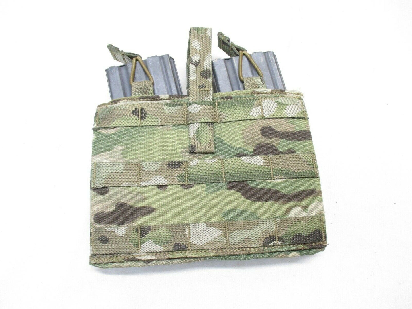 Centex Military Gear Eagle Industries double mag pouch on Aero money belt with Multicam OCP bungee for 5.56 magazines.
