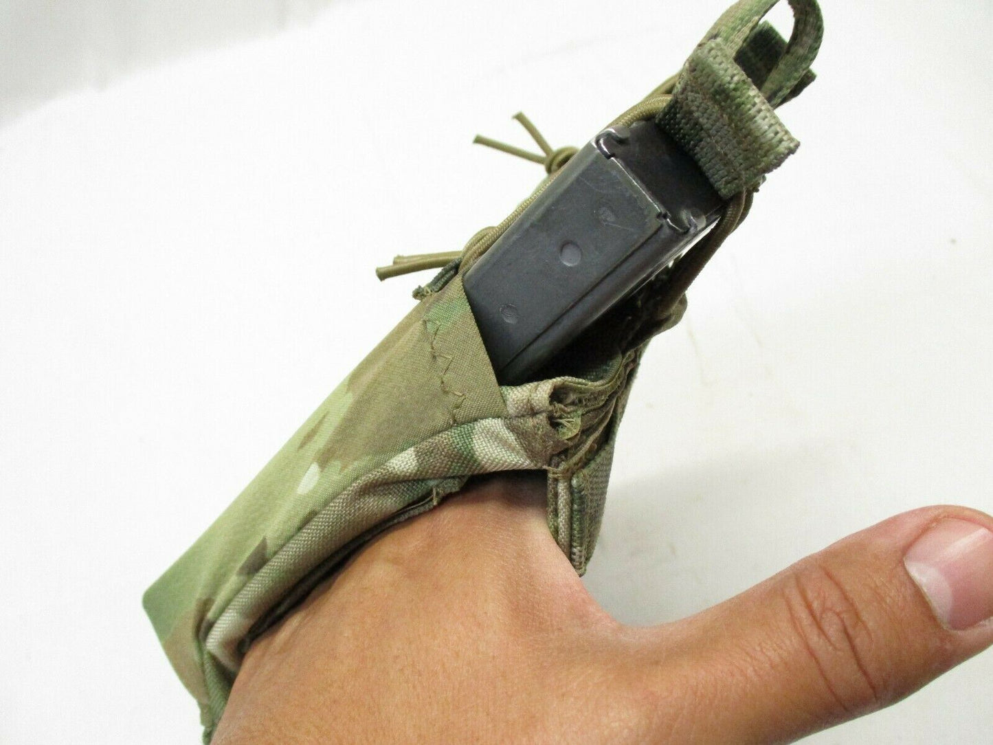 Centex Military Gear Eagle Industries double mag pouch on Aero Money Belt in Multicam OCP with bungee top for 5.56 magazines.