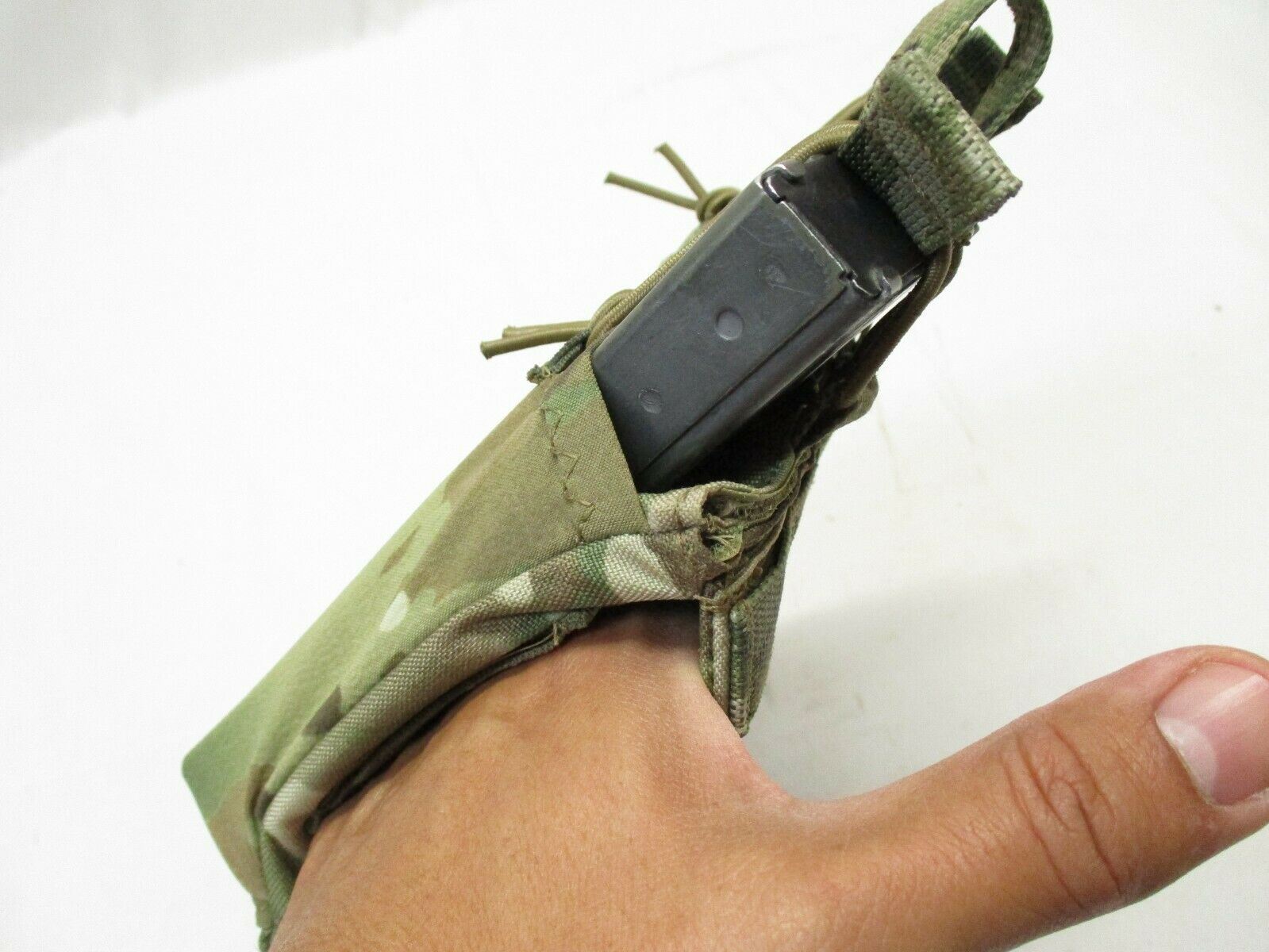 Centex Military Gear Eagle Industries double mag pouch on Aero Money Belt in Multicam OCP with bungee top for 5.56 magazines.