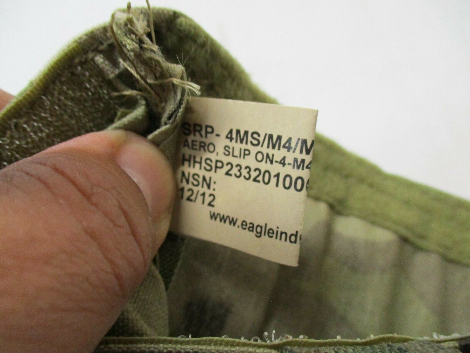 Centex Military Gear Eagle Industries double mag pouch on Aero Money Belt in Multicam OCP with bungee top for 5.56 rifle magazines.