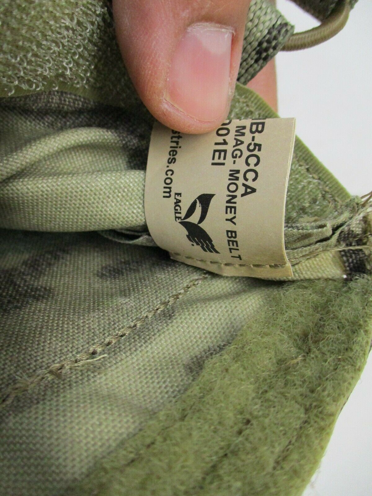 Centex Military Gear Eagle Industries double mag pouch on Aero Money Belt in Multicam OCP with bungee top for 5.56 magazines.