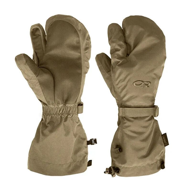 OUTDOOR RESEARCH COYOTE BROWN MILITARY TRIGGER MITTENS COLD WEATHER GLOVE MEDIUM - Centex Military Gear