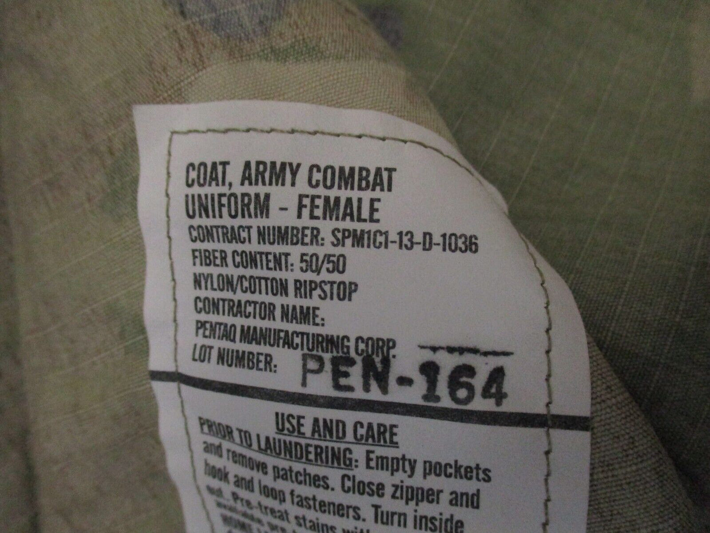 USGI COAT FEMALE UNIFORM SHIRT ARMY COMBAT UNIFORM OCP SCORPION TOP INSECT GUARD - Centex Military Gear