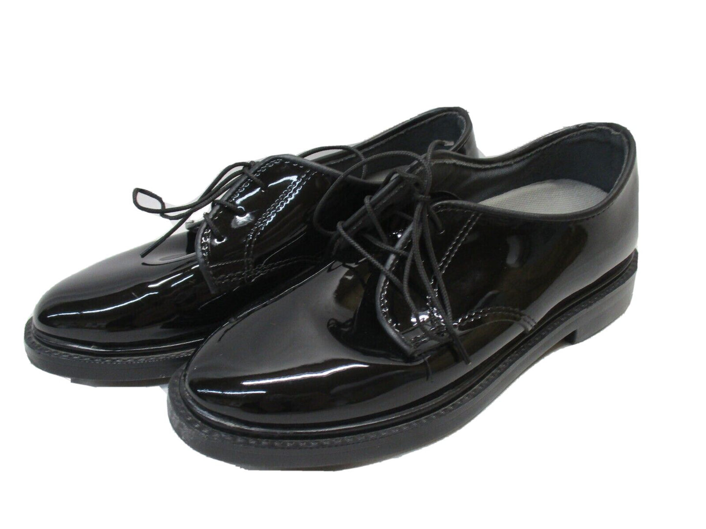 WOMENS US ARMY MILITARY DRESS SHOES OXFORD HIGH GLOSS BLACK SERVICE UNIFORM ASUs - Centex Military Gear