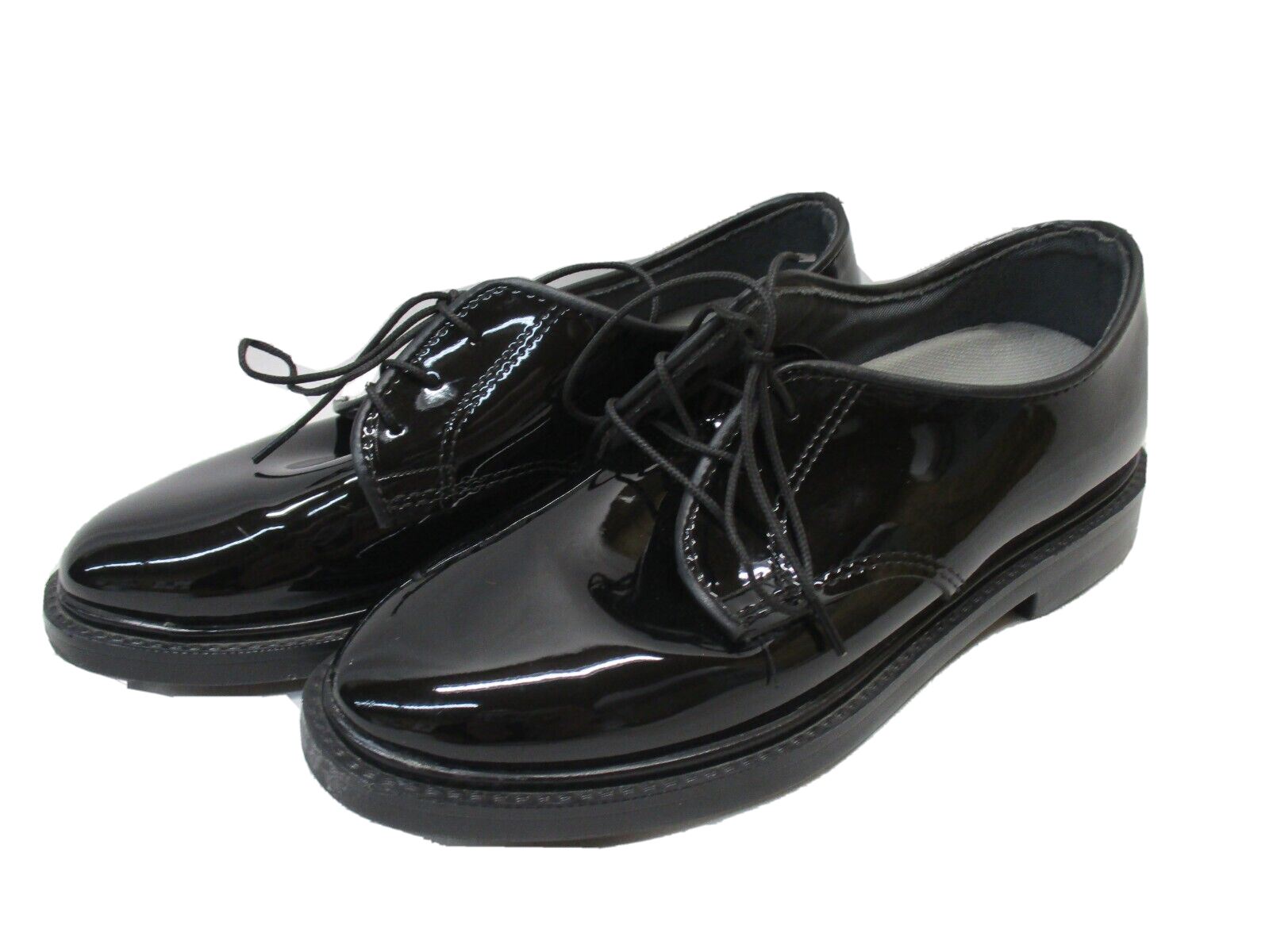 WOMENS US ARMY MILITARY DRESS SHOES OXFORD HIGH GLOSS BLACK SERVICE UNIFORM ASUs - Centex Military Gear