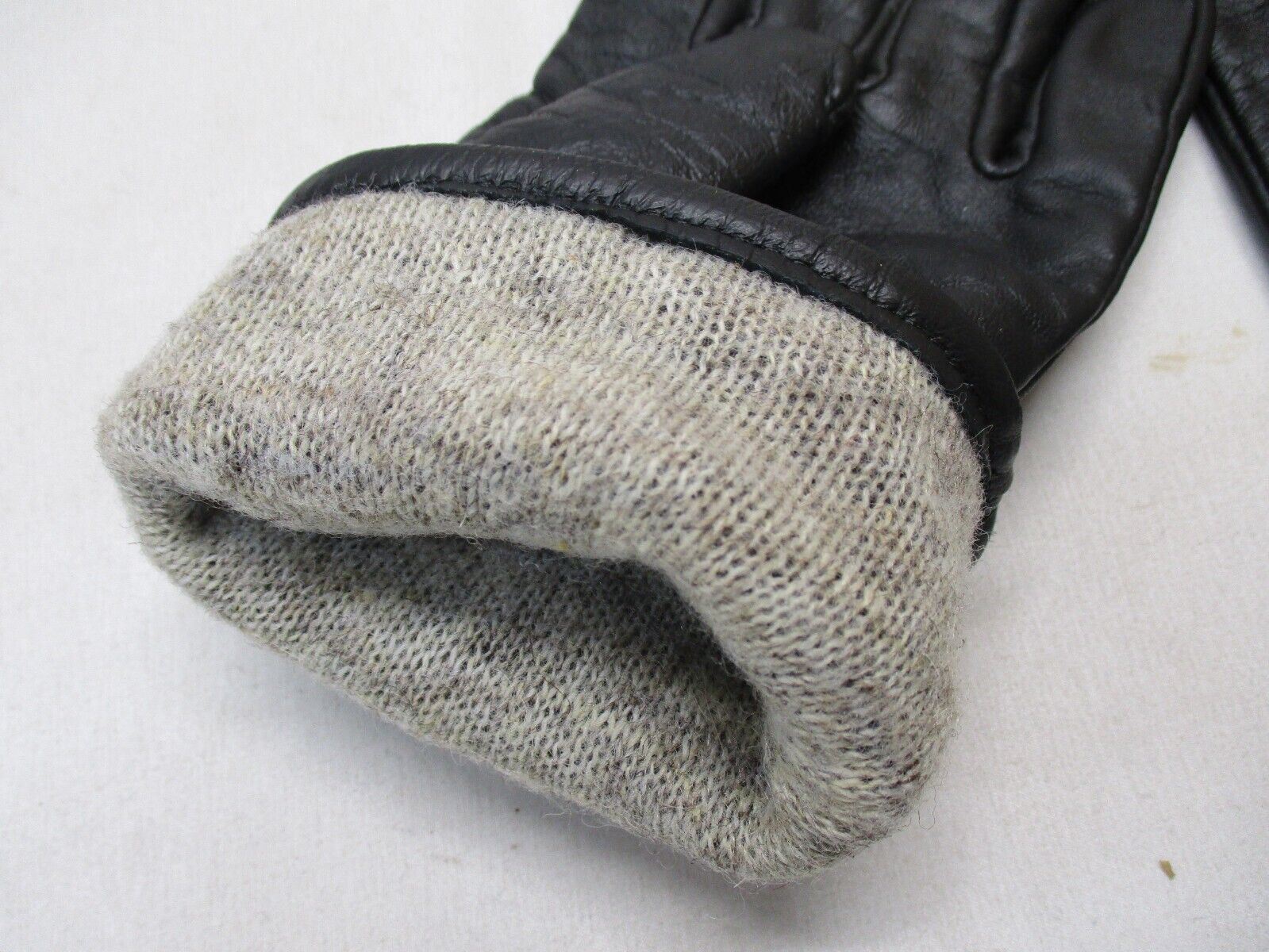 USGI BLACK MILITARY DRESS UNIFORM LEATHER GLOVES 50% WOOL LINING SERVICE UNIFORM - Centex Military Gear